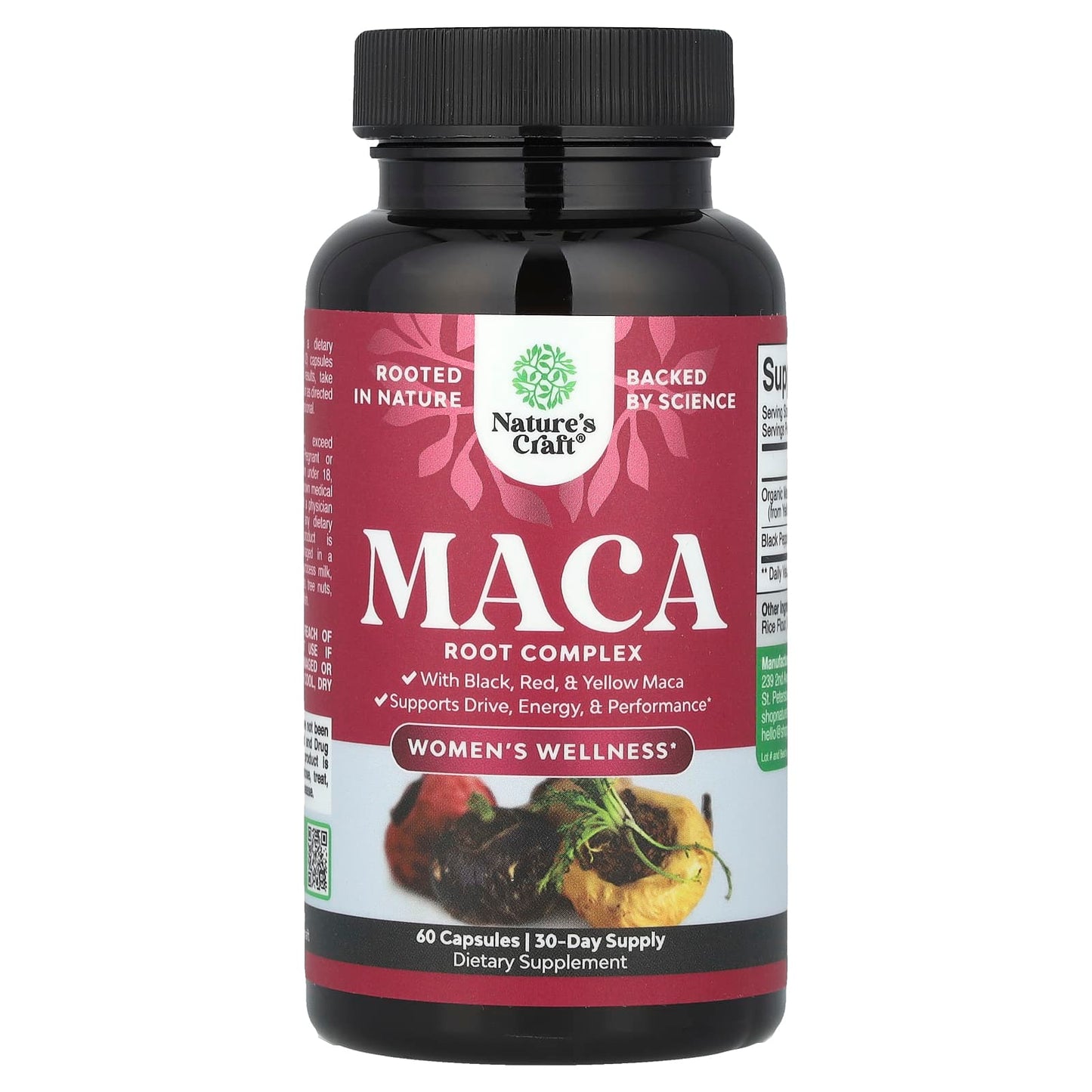 Nature's Craft, Women's Wellness, Maca Root Complex, 60 Capsules - Image 1