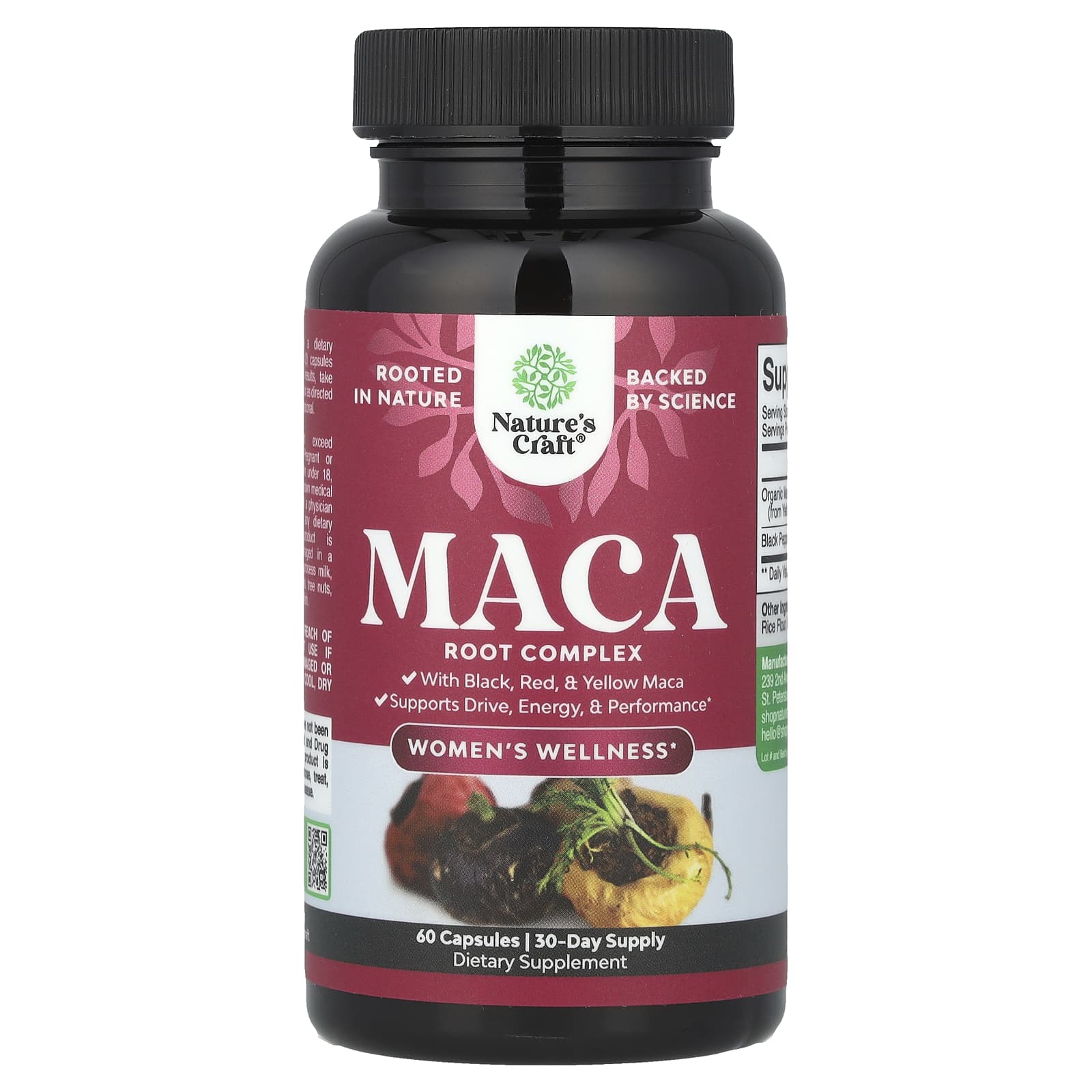 Nature's Craft, Women's Wellness, Maca Root Complex, 60 Capsules - Image 1
