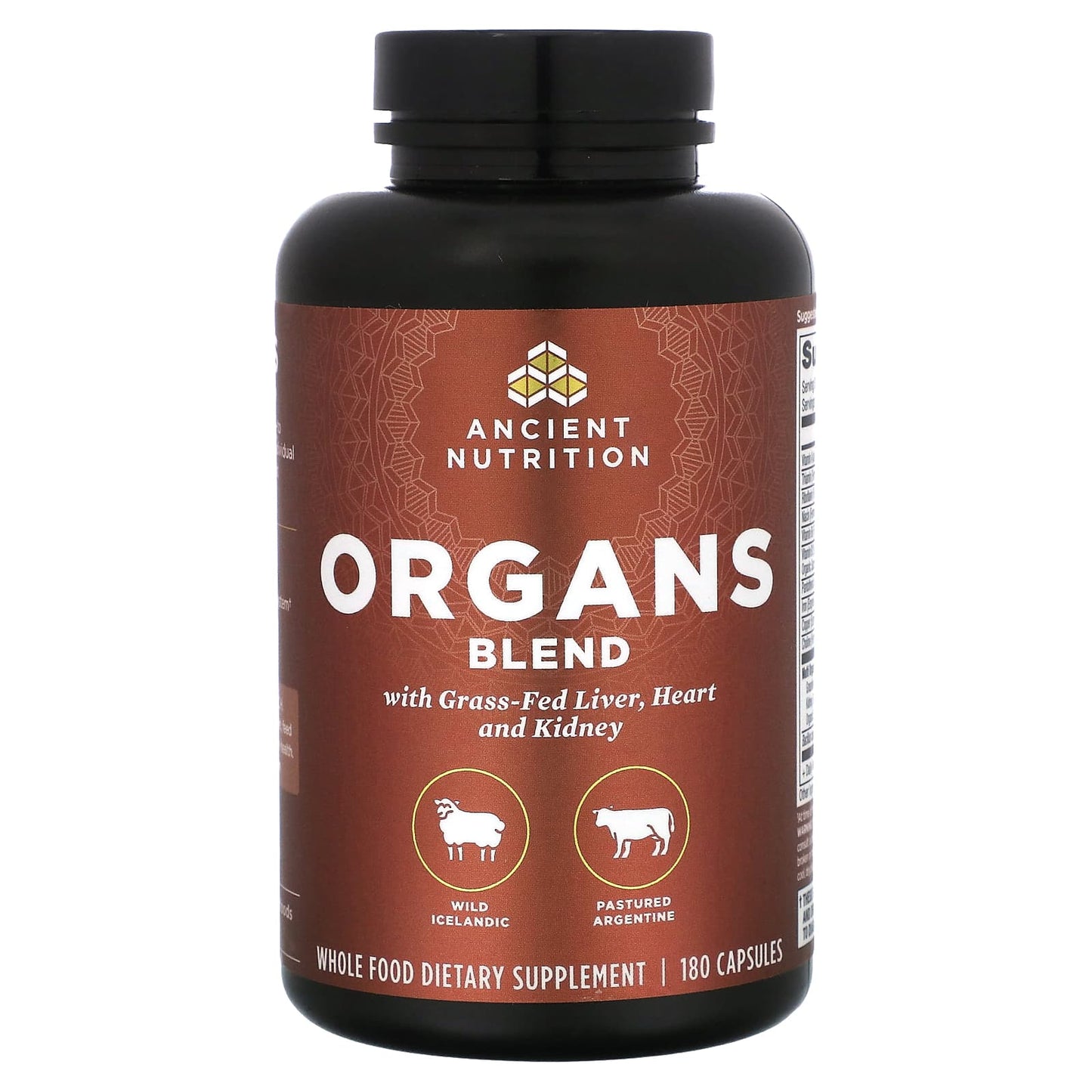 Transform Your Health with Ancient Nutrition Organs Blend - 180 Capsules - Image 1