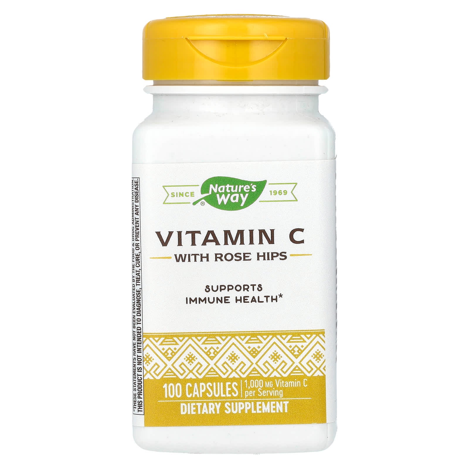 Nature's Way, Vitamin C With Rose Hips, 100 Capsules - Image 1