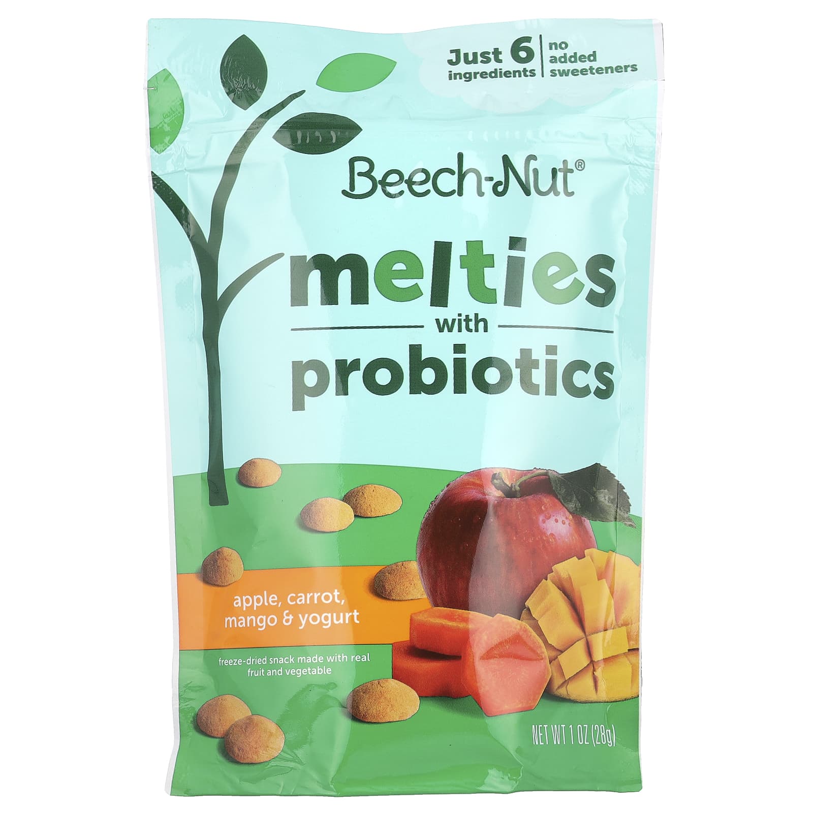 Beech-Nut Melties Probiotics Snack for Toddlers, 8+ Months, 1 oz - Image 1
