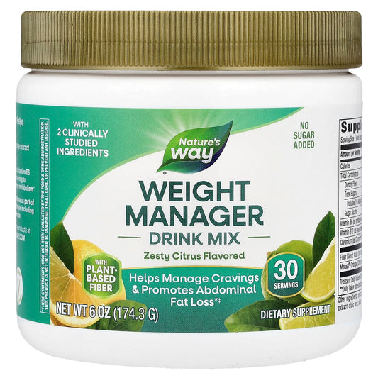 Nature's Way, Weight Manager Drink Mix, Zesty Citrus, 6 oz (174.3 g) - Image 1