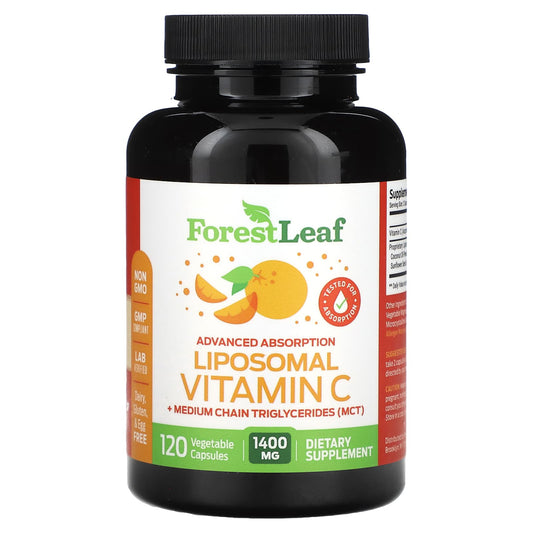Boost Immunity with Forest Leaf Liposomal Vitamin C, 1400mg, 120 Capsules - Image 1