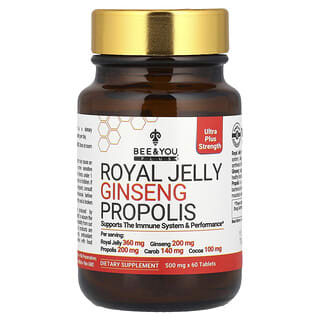 Royal Jelly Ginseng Propolis Supplement by Bee & You | 60 Tablets