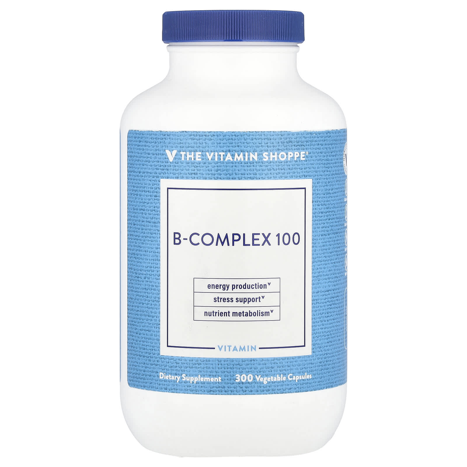 The Vitamin Shoppe, B-Complex 100, 300 Vegetable Capsules - Image 1