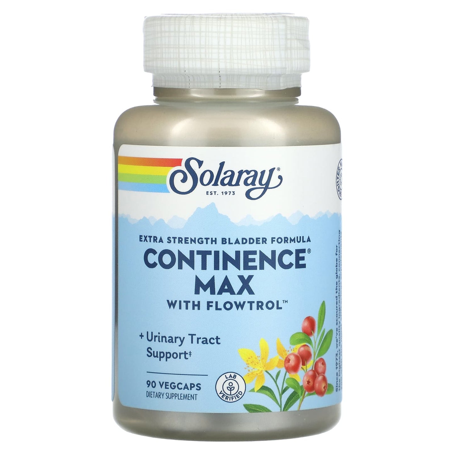 Solaray, Extra Strength Bladder Formula, Continence Max with Flowtrol, 90 VegCaps - Image 1