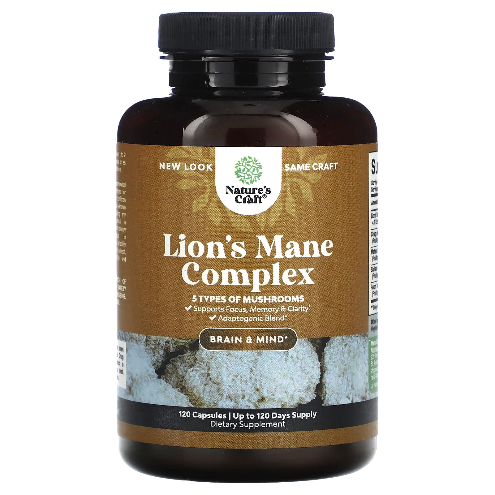 Nature's Craft, Lion's Mane Complex, 120 Capsules - Image 1
