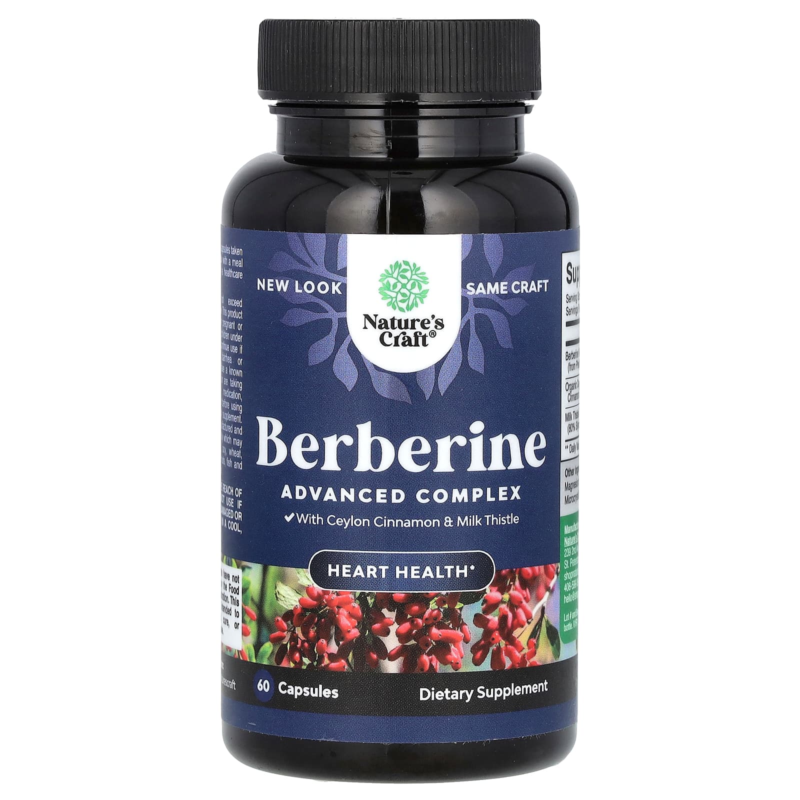Nature's Craft, Berberine, 60 Capsules - Image 1