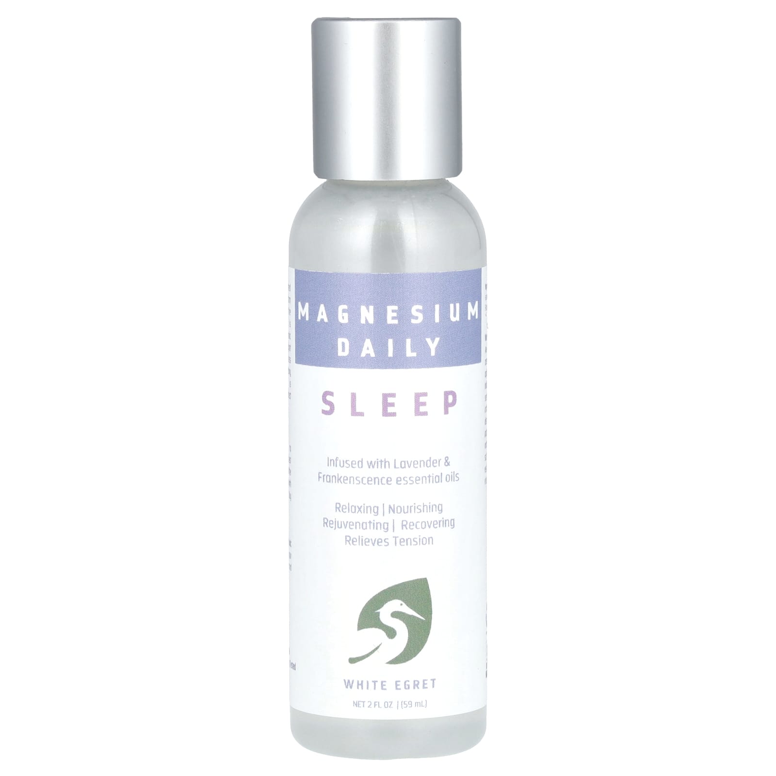 White Egret, Magnesium Daily, Sleep, 2 fl oz ( 59 ml) - Image 1