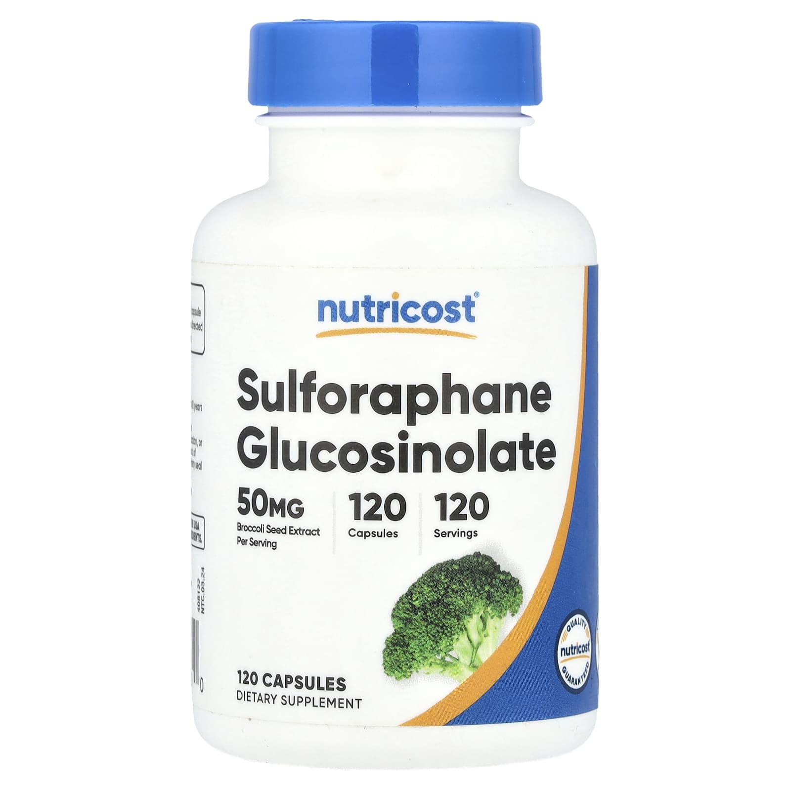 Nutricost, Sulforaphane Glucosinolate , 50 mg, 120 Capsules - Image 1