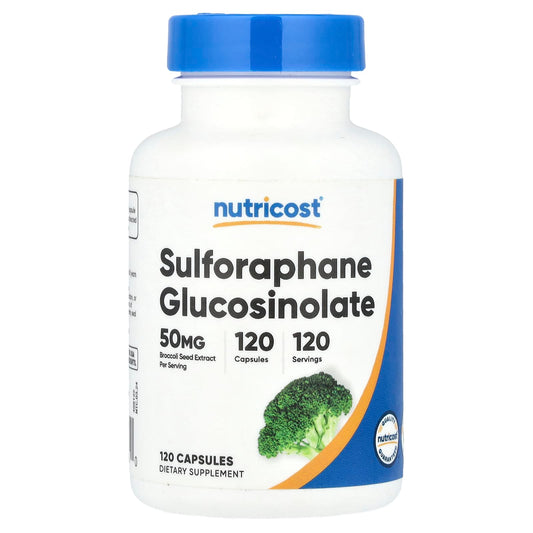 Nutricost, Sulforaphane Glucosinolate , 50 mg, 120 Capsules - Image 1