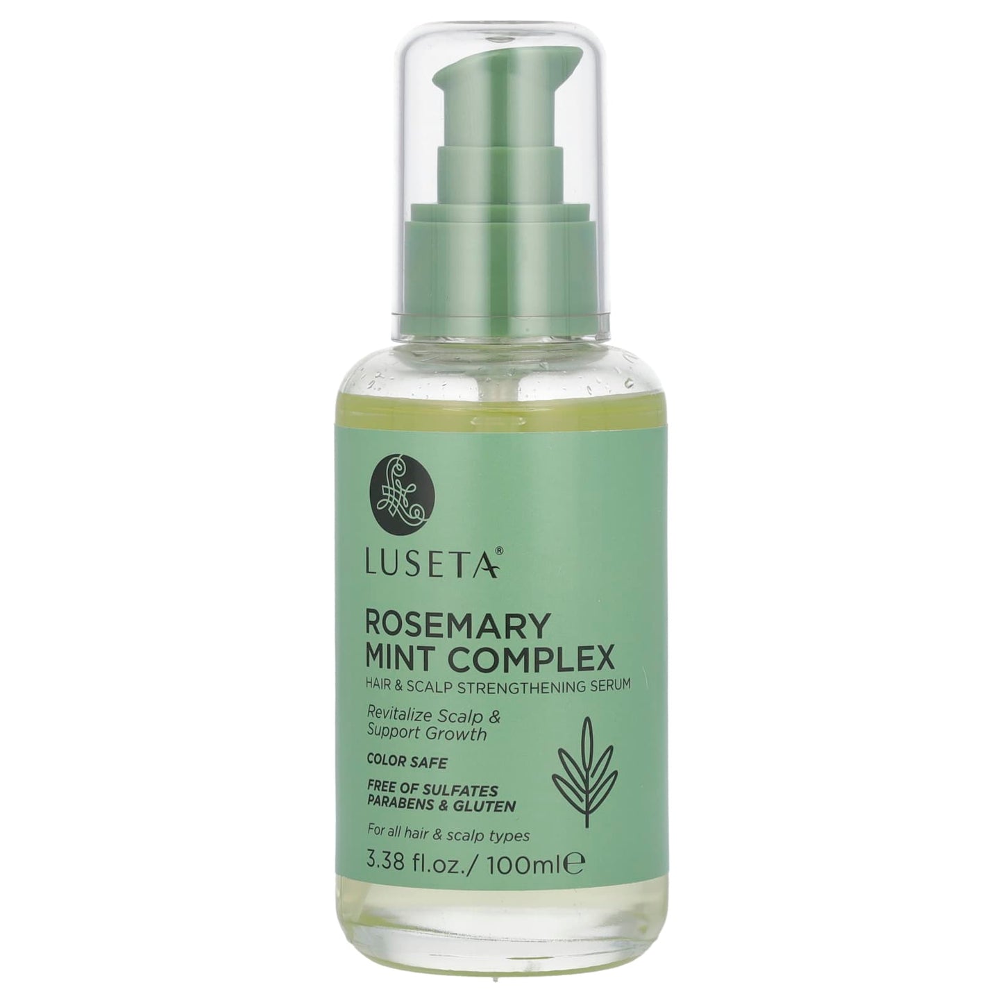Luseta Beauty, Rosemary Mint Complex, Hair & Scalp Strengthening Serum, For All Hair & Scalp Types, 3.38 fl oz (100 ml) - Image 1