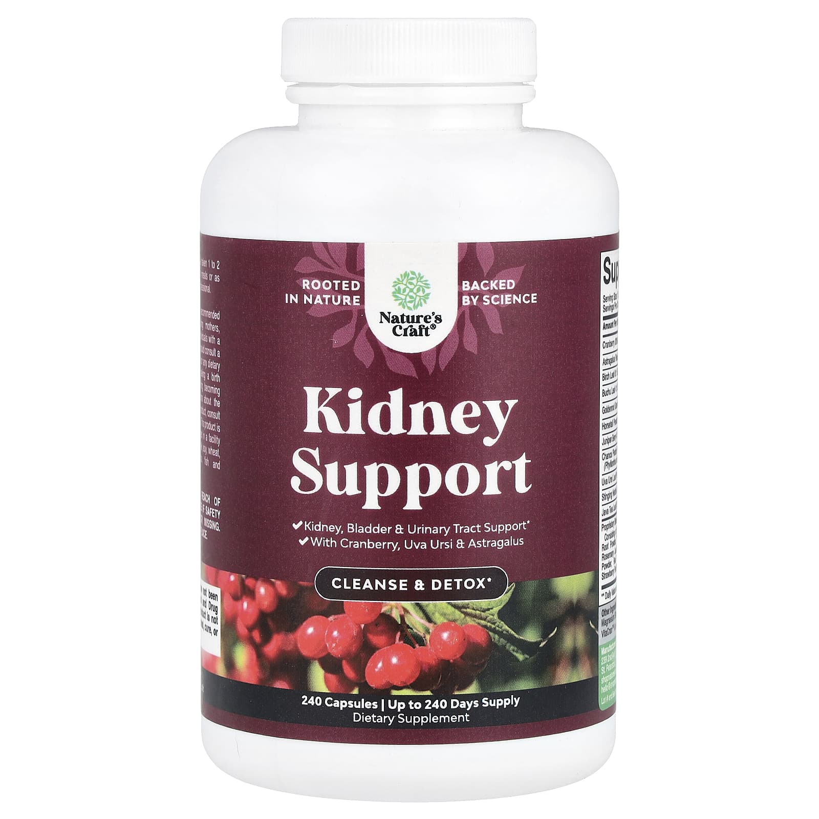 Nature's Craft, Kidney Support, 240 Capsules - Image 1