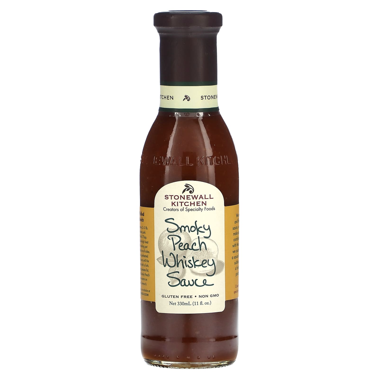 Stonewall Kitchen, Smokey Peach Whiskey Sauce, 11 fl oz (330 ml) - Image 1