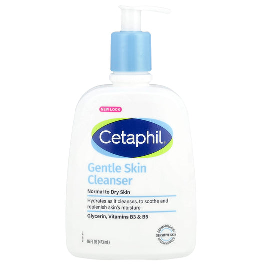 Cetaphil Fragrance Free Gentle Skin Cleanser, 16 fl oz (473 ml) - Image 1