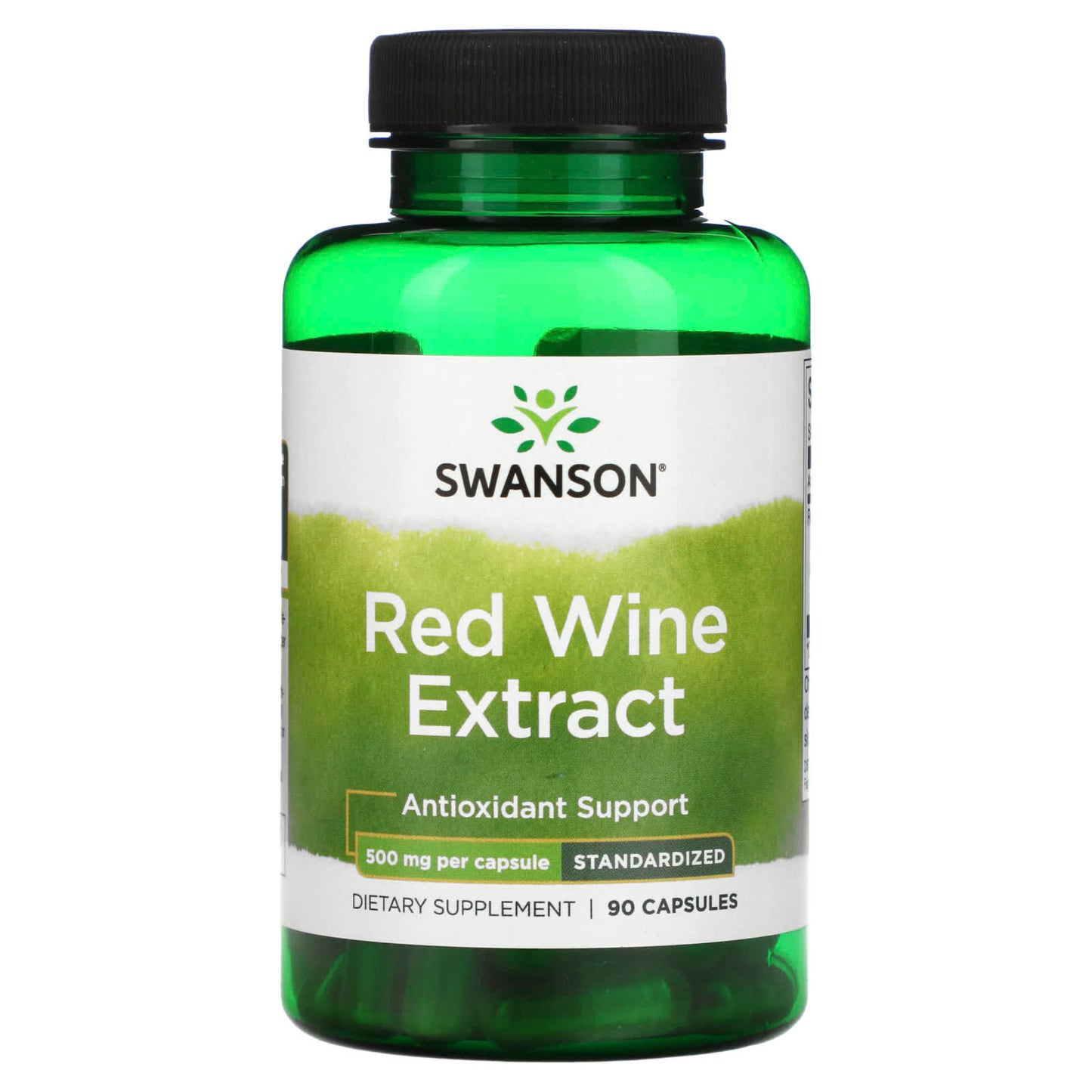 Swanson, Red Wine Extract, 500 mg, 90 Capsules - Image 1