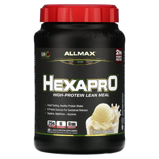 ALLMAX Hexapro High-Protein Lean Meal, French Vanilla, 2 lbs - Image 1