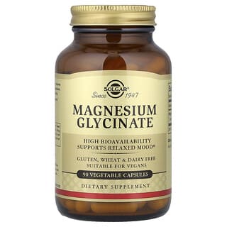Solgar Magnesium Glycinate 90 Capsules for Relaxation and Mood Support