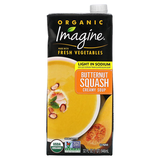 Organic Butternut Squash Low Sodium Soup by Imagine Soups - 32 oz - Image 1