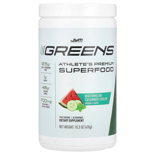 JYM Greens Athlete's Premium Superfood Powder, 15.3 oz (435g) - Image 1