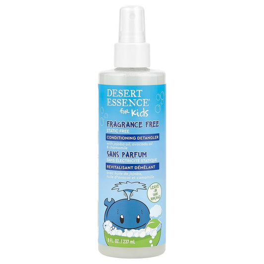 Desert Essence Fragrance-Free Kids Hair Detangler Spray 8oz - Image 1