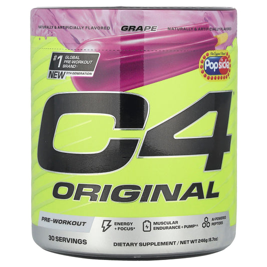 C4 Original Pre-Workout by Cellucor - Grape Popsicle Flavor - Image 1