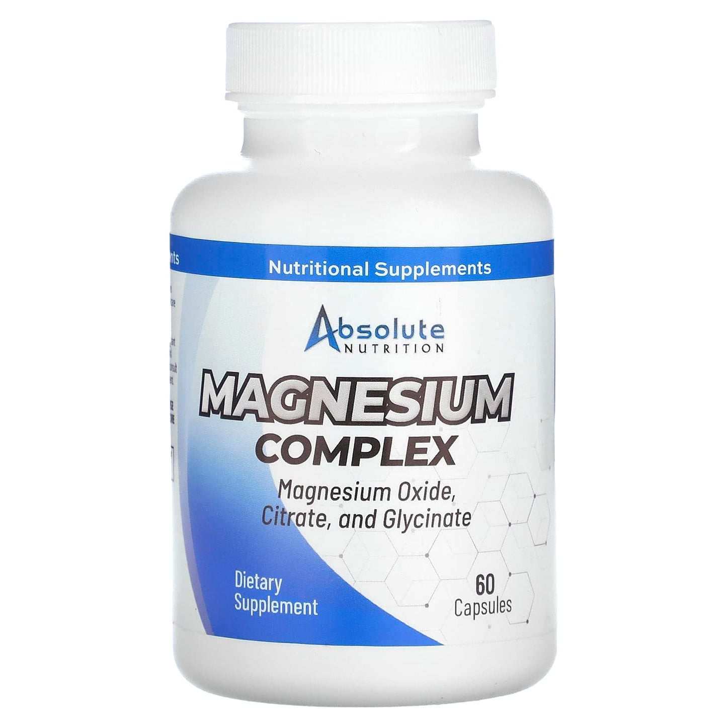 Magnesium Complex Supplement by Absolute Nutrition - 60 Capsules - Image 1