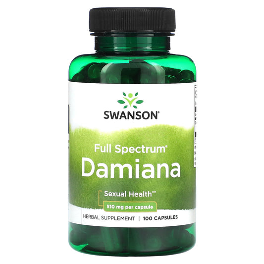 Swanson, Full Spectrum Damiana, 510 mg , 100 Capsules - Image 1