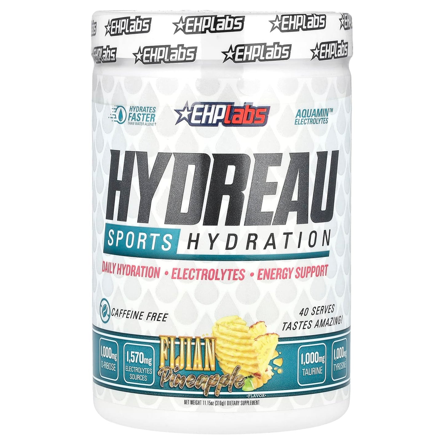 EHPlabs Hydrate Faster Sports Hydration - Fruity Pineapple Flavor - Image 1