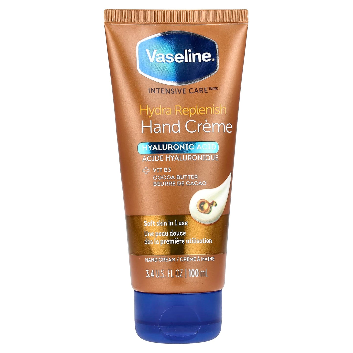 Vaseline, Intensive Care™, Hydra Replenish Hand Creme, 3.4 fl oz (100 ml) - Image 1