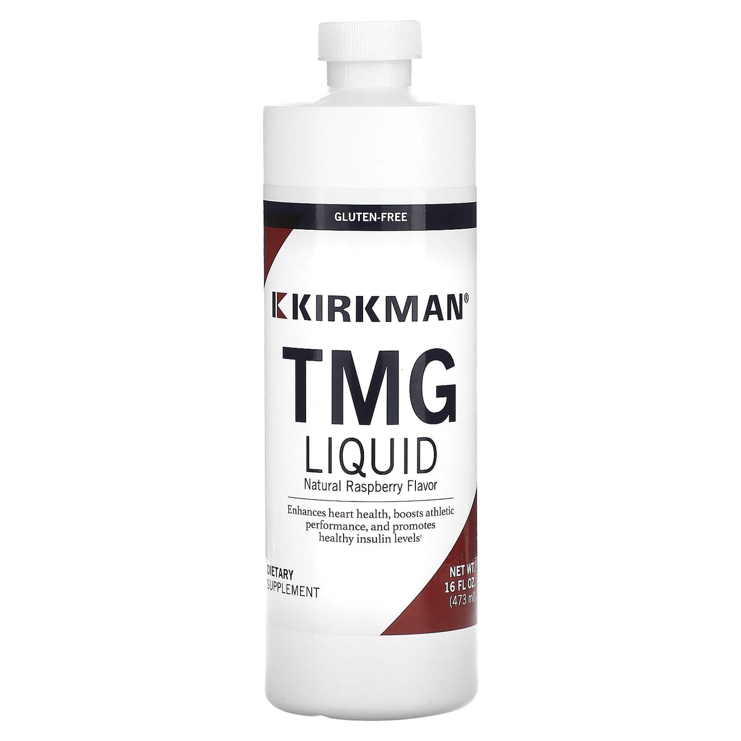 Kirkman Labs, TMG Liquid, Natural Raspberry, 16 fl oz (473 ml) - Image 1