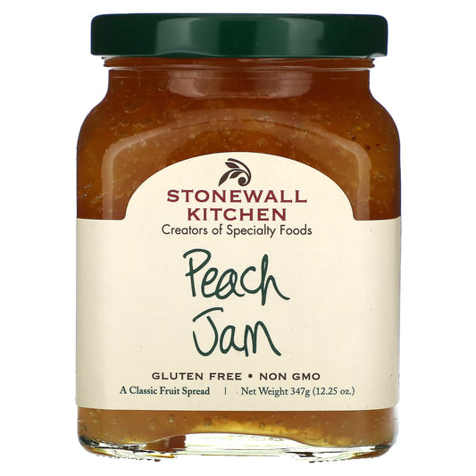 Stonewall Kitchen, Peach Jam, 12.25 oz (347 g) - Image 1