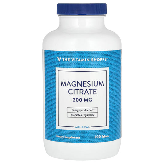 The Vitamin Shoppe, Magnesium Citrate, 200 mg, 300 Tablets - Image 1