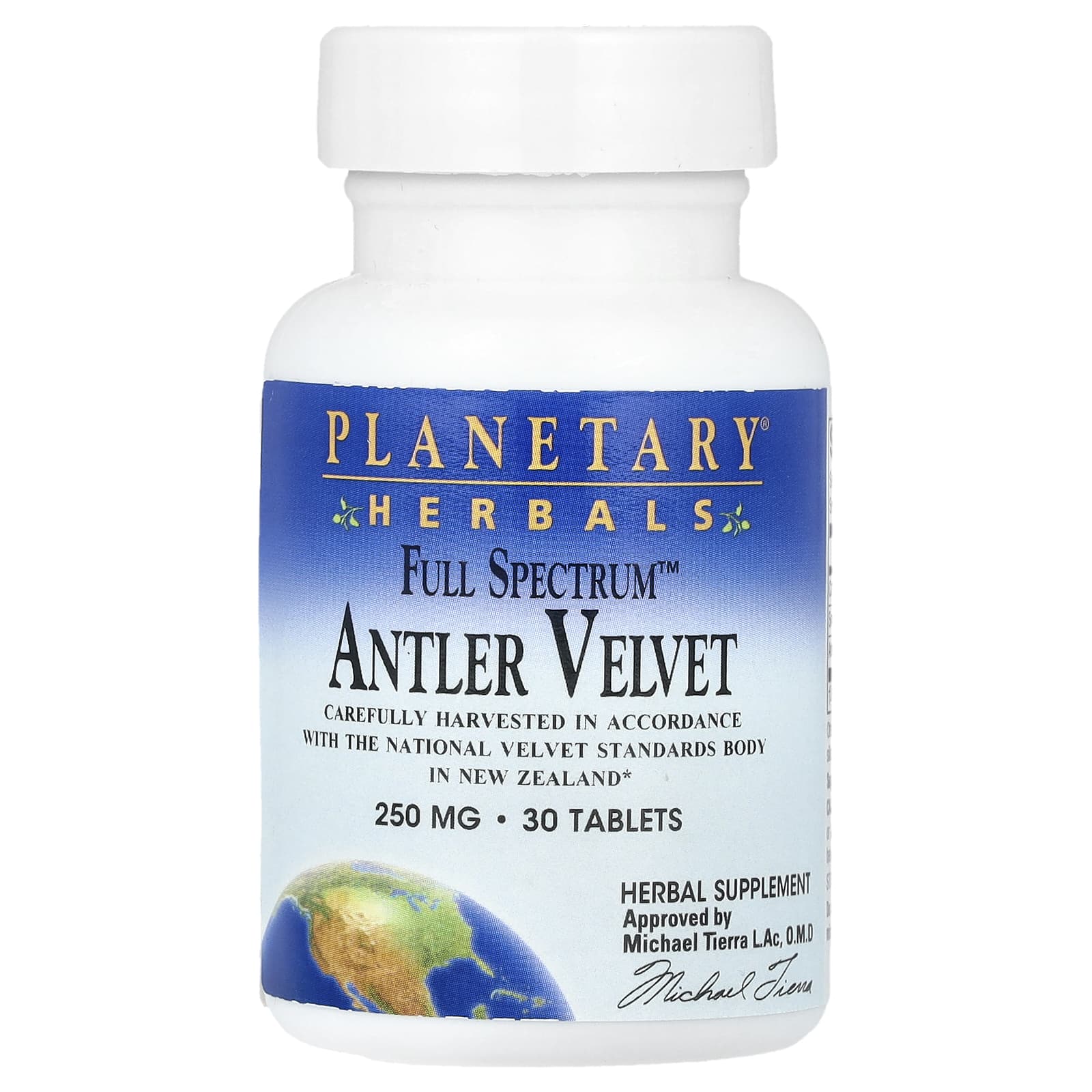 Planetary Herbals, Full Spectrum™ Antler Velvet, 30 Tablets (250 mg per Tablet) - Image 1