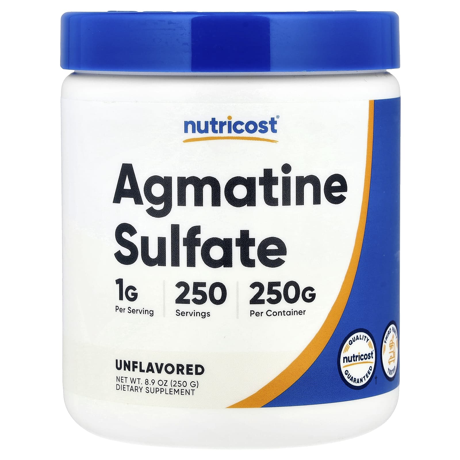 Nutricost, Agmatine Sulfate, Unflavored, 8.9 oz (250 g) - Image 1