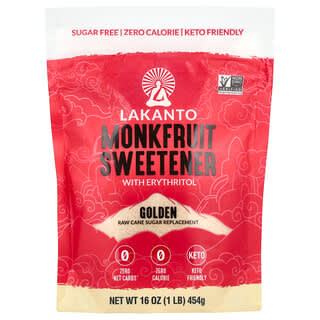 Sugar-Free Golden Monk Fruit Sweetener by Lakanto, 16 oz (454g)