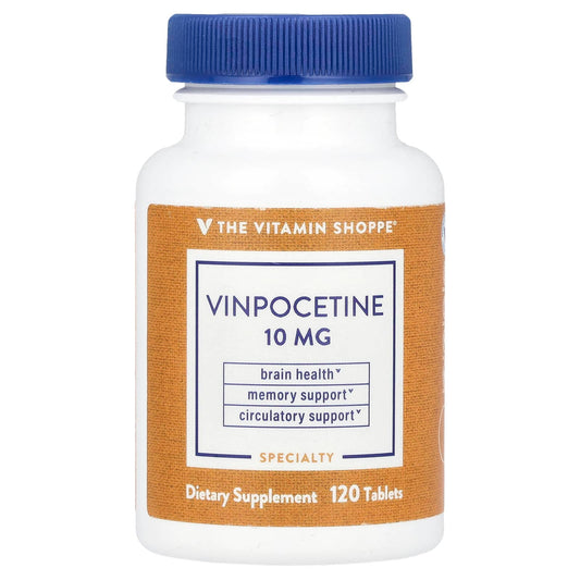 The Vitamin Shoppe, Vinpocetine, 10 mg, 120 Tablets - Image 1