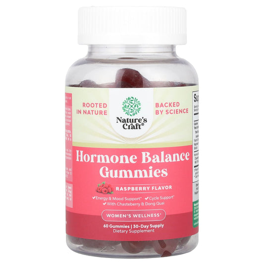 Nature's Craft, Women's Wellness, Hormone Balance Gummies, Raspberry, 60 Gummies - Image 1