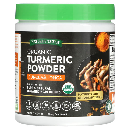 Nature's Truth, Organic Turmeric Powder, 7 oz (198 g) - Image 1