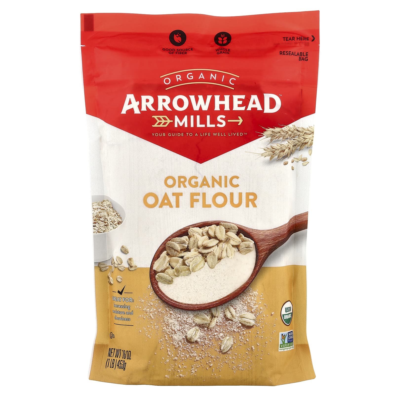 Organic Oat Flour | USDA Organic, Non-GMO, Whole Grain - Image 1