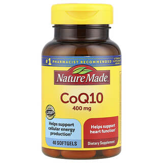 Nature Made CoQ10 400mg, 40 Softgels for Cellular Energy & Heart Health