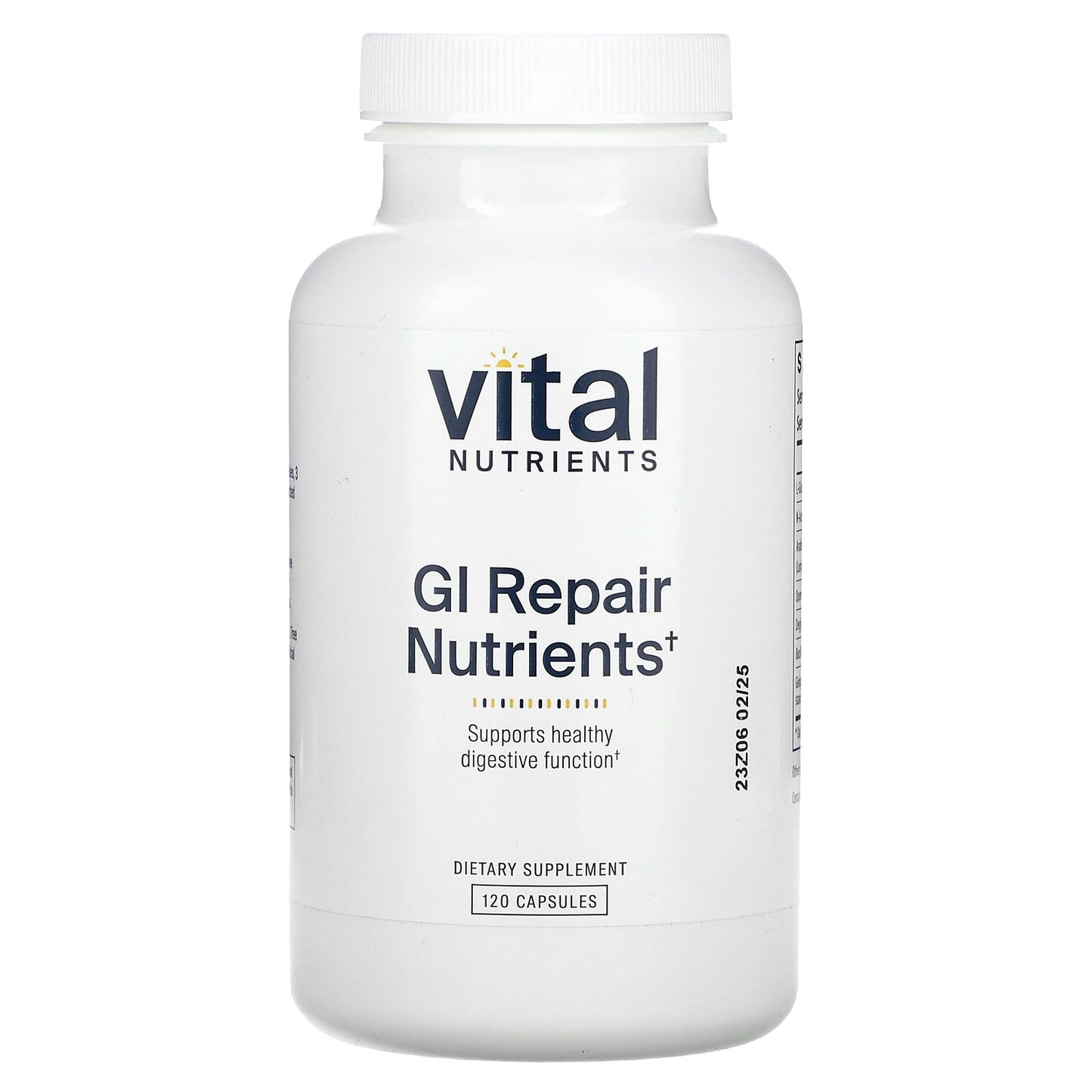 Vital Nutrients, GI Repair Nutrients, 120 Capsules - Image 1