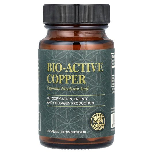 Bio-Active Copper by Global Healing - 30 Capsules for Energy & Detox - Image 1