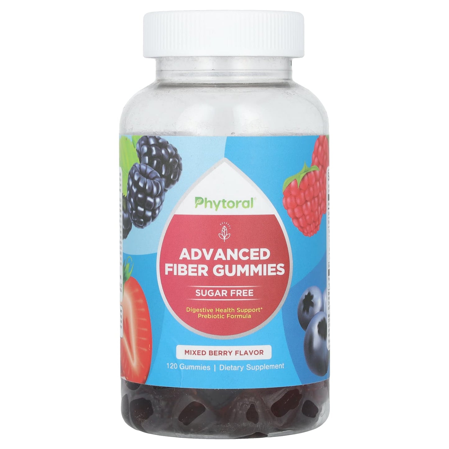 Phytoral, Advanced Fiber Gummies, Mixed Berry, 120 Gummies - Image 1