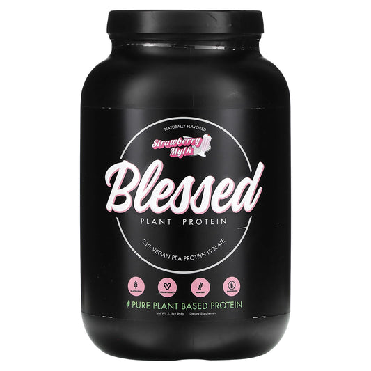 Blessed Strawberry Plant-Based Protein Powder, 2.1 lb - Image 1