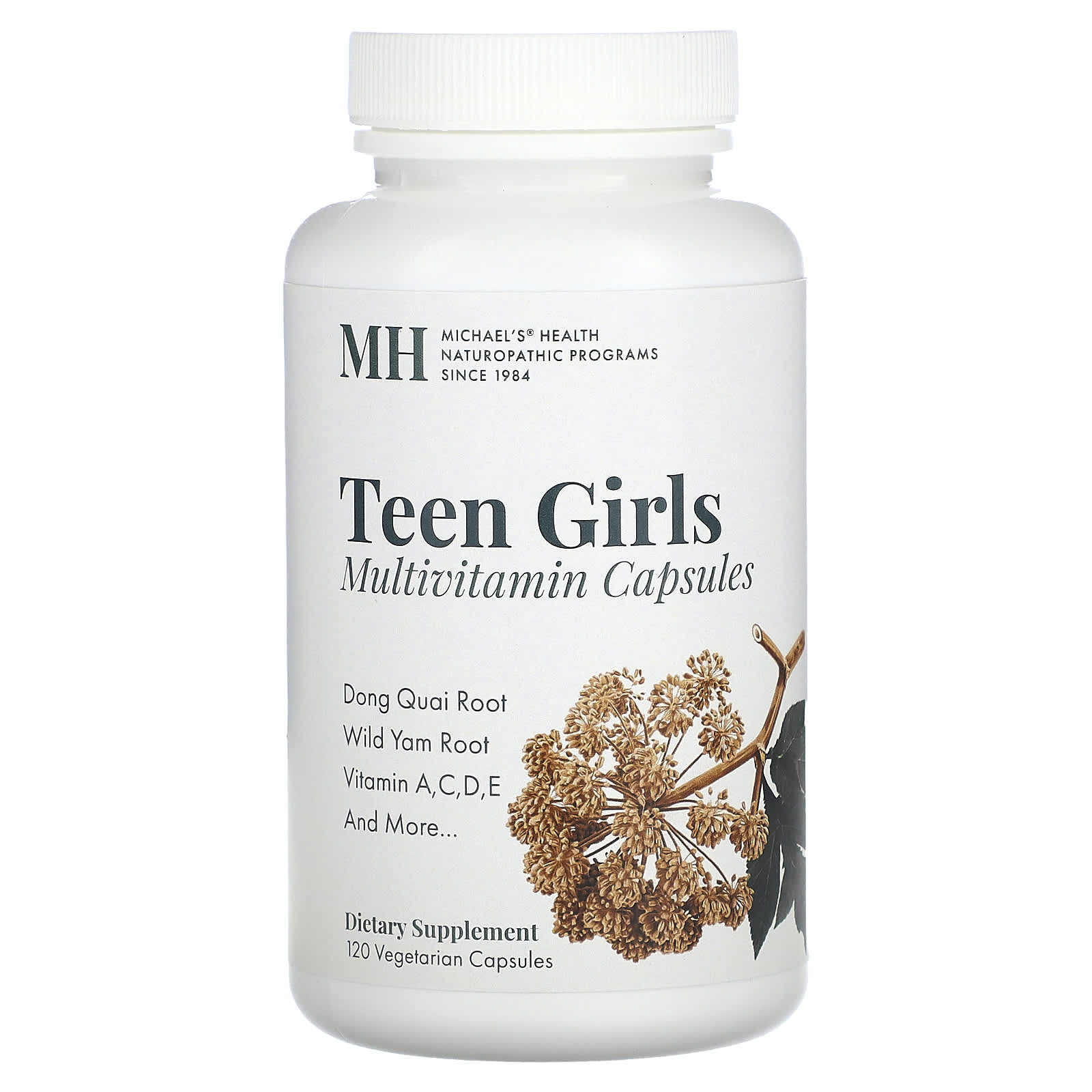 Michael's Health, Teen Girls Multivitamin, 120 Vegetarian Capsules - Image 1