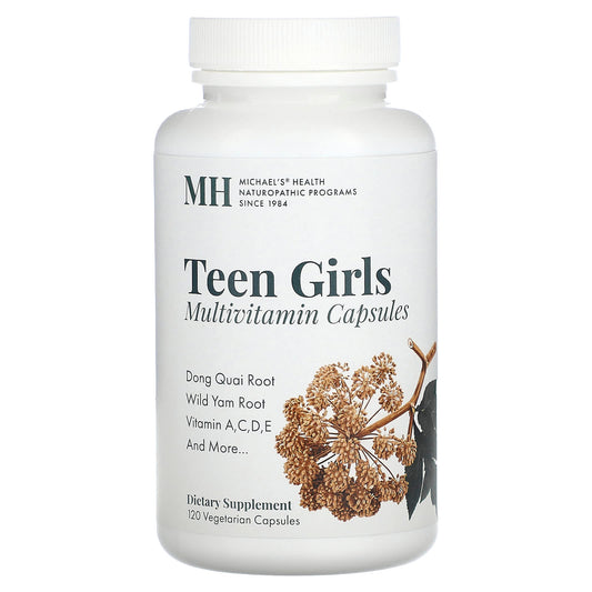 Michael's Health, Teen Girls Multivitamin, 120 Vegetarian Capsules - Image 1