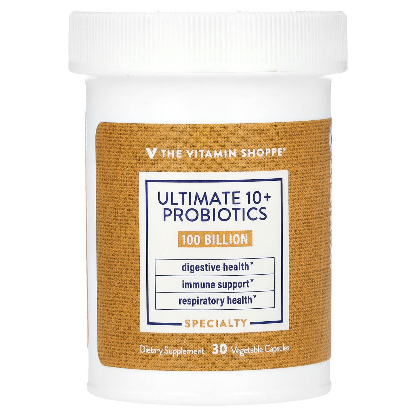 The Vitamin Shoppe, Ultimate 10+ Probiotics, 100 Billion CFU, 30 Vegetable Capsules - Image 1