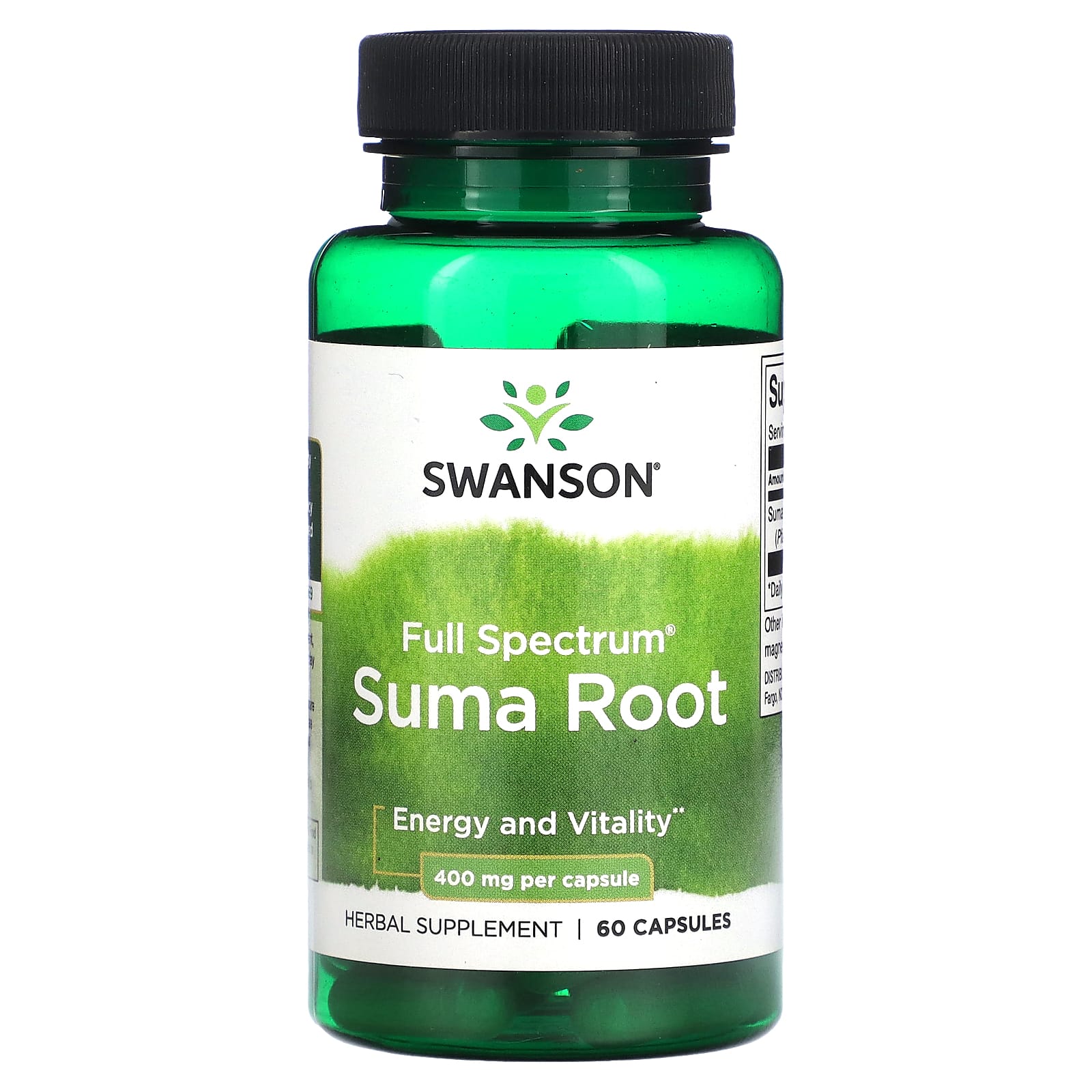 Swanson, Full Spectrum Suma Root, 400 mg, 60 Capsules - Image 1