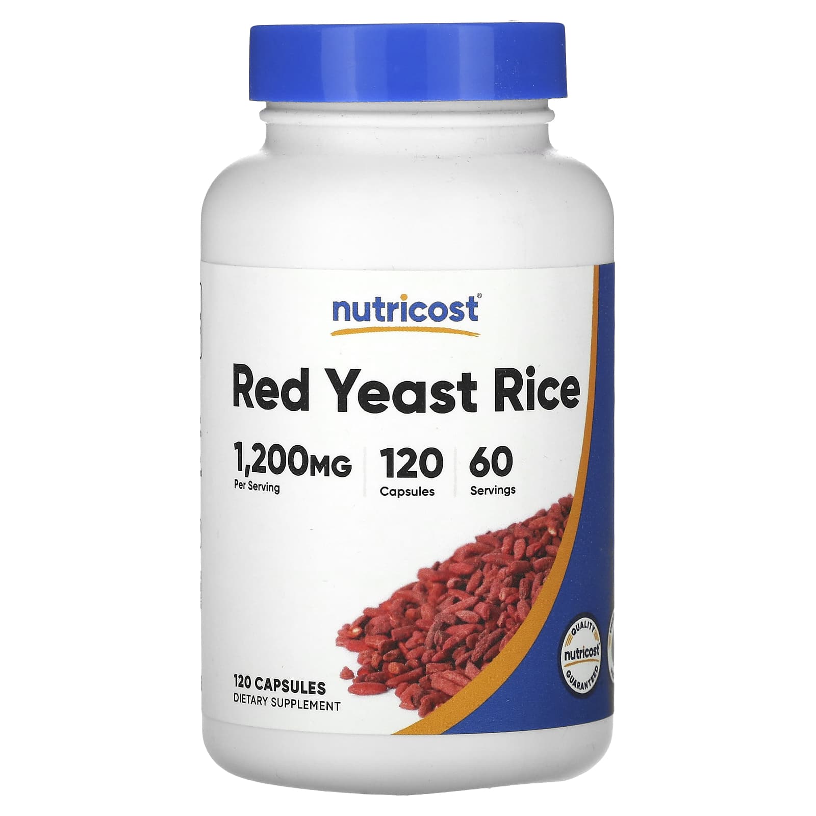 Nutricost, Red Yeast Rice, 120 Capsules (600 mg per Capsule) - Image 1